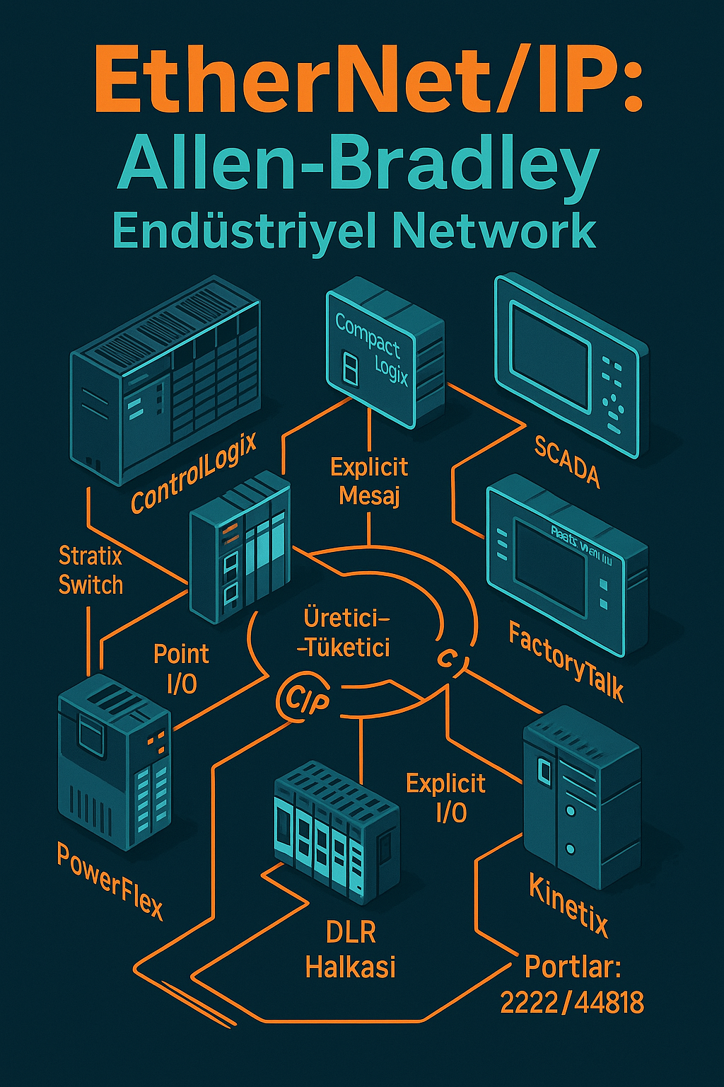 Ethernet/IP: Allen Bradley Endüstriyel Network