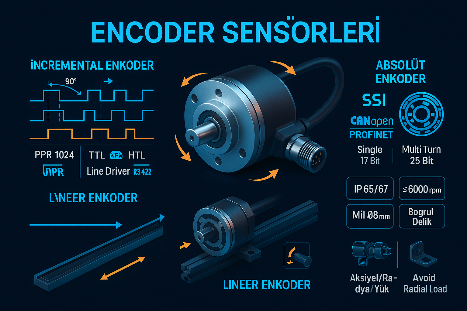 Encoder Sensörleri Kullanım Rehberi