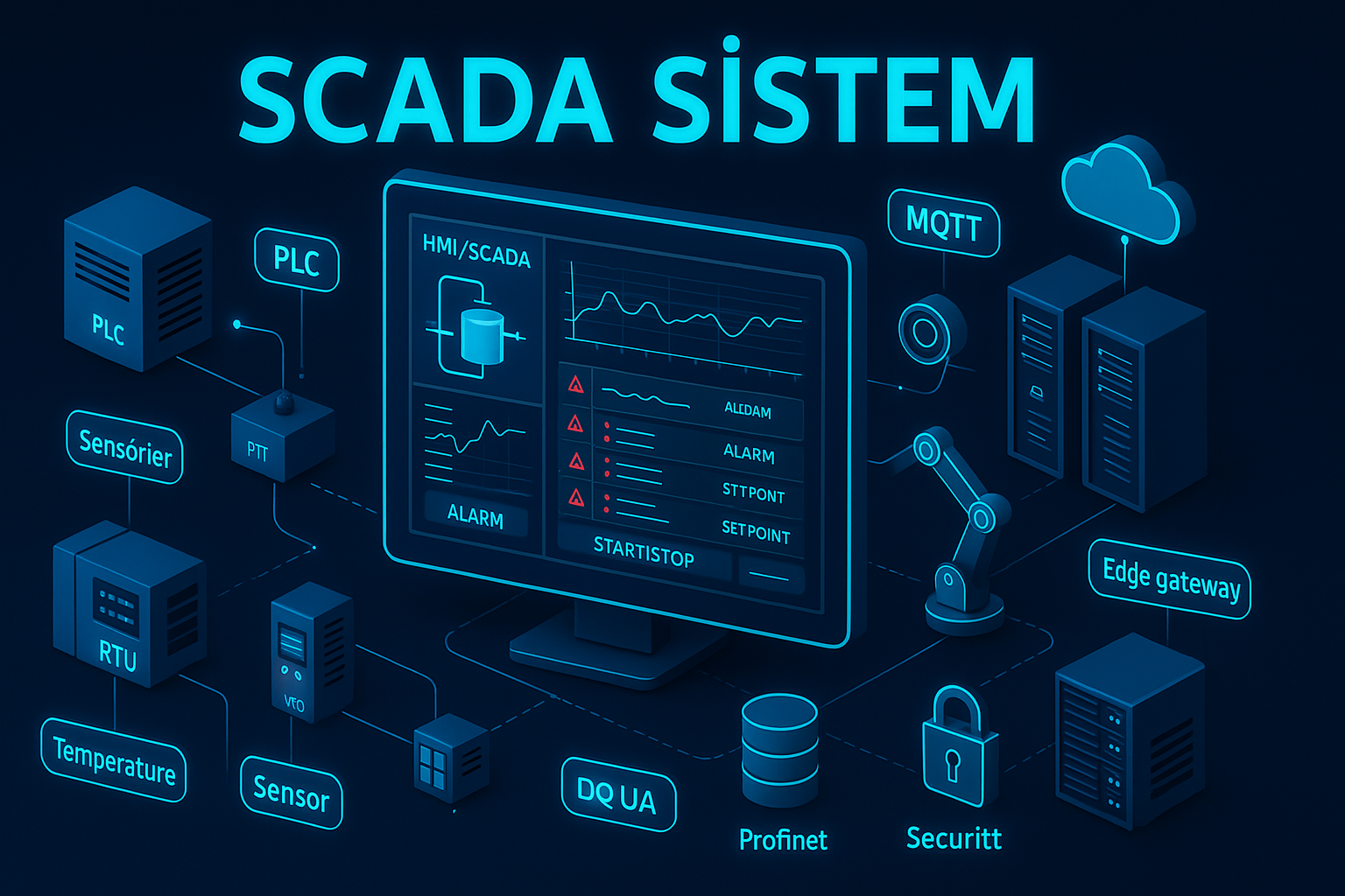 SCADA Sistemleri ve Endüstriyel Uygulamaları